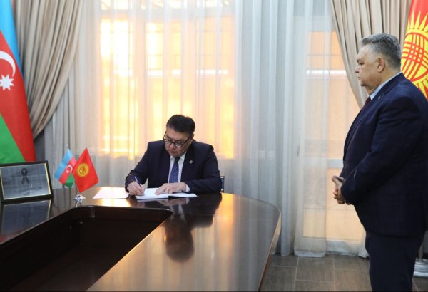 Qırğızıstanın xarici işlər nazirinin müavini Aktau yaxınlığında baş verən təyyarə qəzası ilə bağlı başsağlığı verib