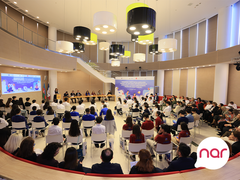 “Nar”ın dəstəyi ilə uşaq hüquqlarına həsr olunmuş debat forum keçirildi (FOTO)