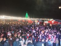 Xankəndidə sakinlər Yeni ili atəşfəşanlıqla qarşılayıblar (FOTO/VİDEO)