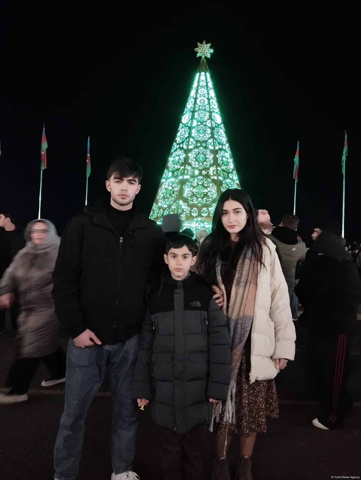 Xankəndidə sakinlər Yeni ili atəşfəşanlıqla qarşılayıblar (FOTO/VİDEO)