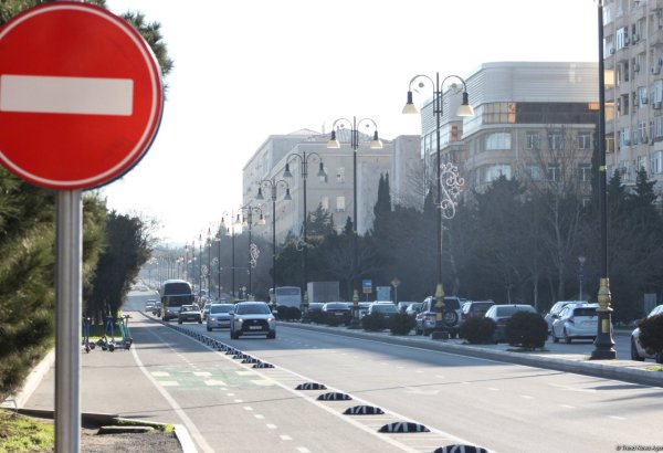 Bakının İzmir küçəsində nəqliyyatın hərəkəti məhdudlaşdırılacaq (FOTO)