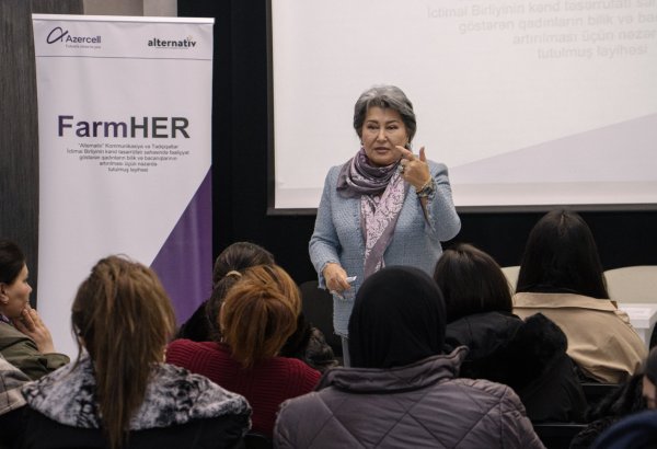 Azercell-in dəstəklədiyi “FarmHer” layihəsi qadınların aqrobiznes sahəsində bilik və bacarıqlarının inkişafına töhfə verir