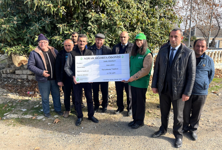 Ağcabədi, Goranboy və Samux rayonlarında fermerlərə aqrar sığorta ödənişləri edilib