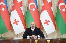 Prezident İlham Əliyev və Baş nazir İrakli Kobaxidze mətbuata bəyanatlarla çıxış ediblər (FOTO/VİDEO) (YENİLƏNİB-2)