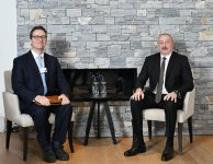 Prezident İlham Əliyev Davosda “OliverWyman Group” şirkətinin Baş icraçı direktoru ilə görüşüb (FOTO/VİDEO)