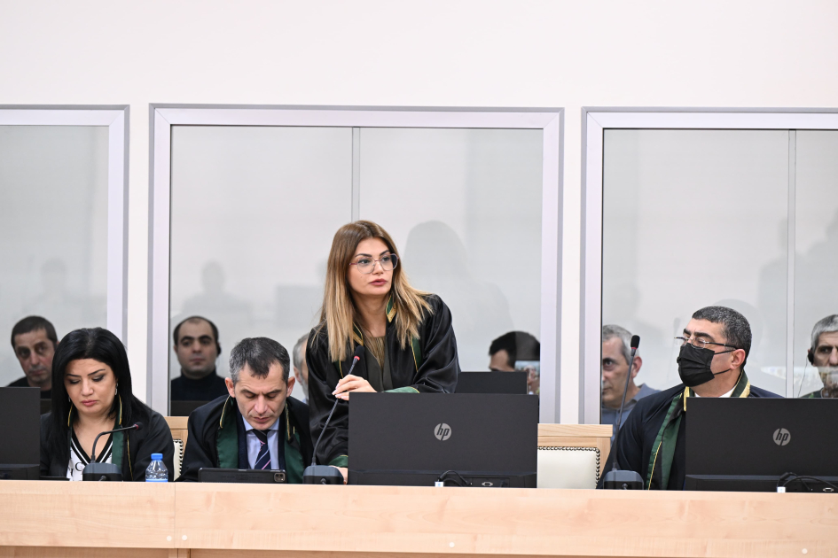 Ermənistanın hərbi təcavüzü nəticəsində çoxsaylı cinayətlərdə törətməkdə təqsirləndirilən şəxslərin məhkəməsi davam etdirilir (FOTO)