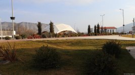 Xocalı şəhəri yaşıllığa bürünür - FOTOREPORTAJ
