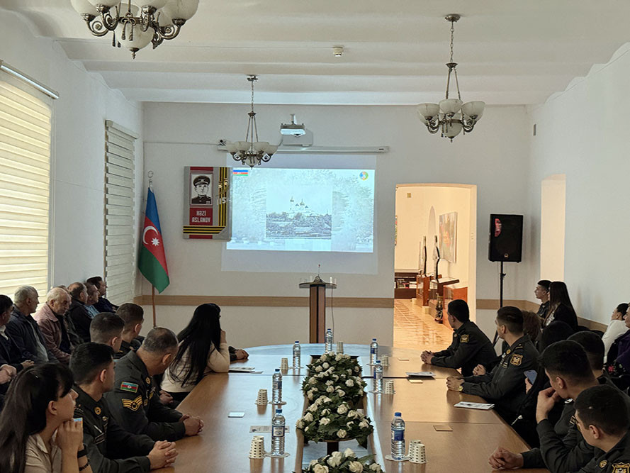 İki dəfə Sovet İttifaqı Qəhrəmanı Həzi Aslanovun anadan olmasının 115 illiyinə həsr olunmuş tədbir keçirilib (FOTO)