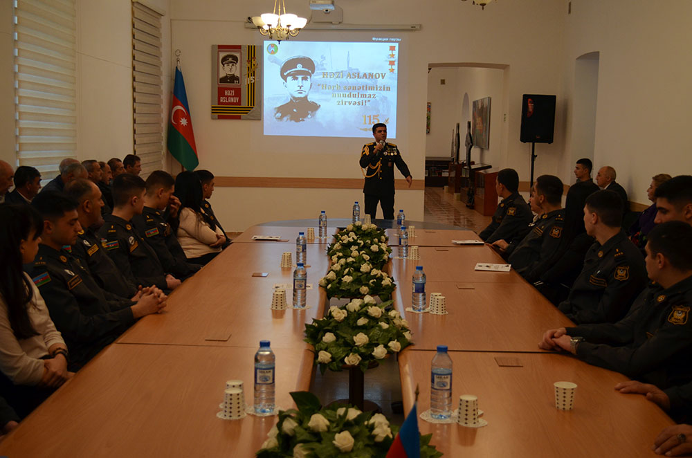İki dəfə Sovet İttifaqı Qəhrəmanı Həzi Aslanovun anadan olmasının 115 illiyinə həsr olunmuş tədbir keçirilib (FOTO)