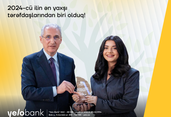 Yelo Bank “İlin ən yaxşı tərəfdaşı” adına layiq görüldü!