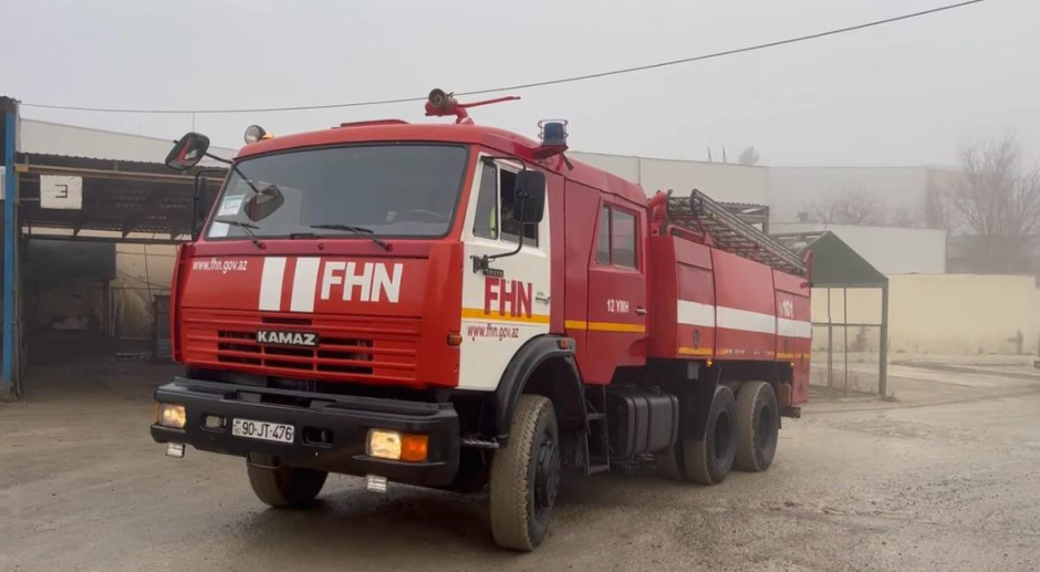 Abşeronda obyektdə yanğın baş verib (FOTO/VİDEO)