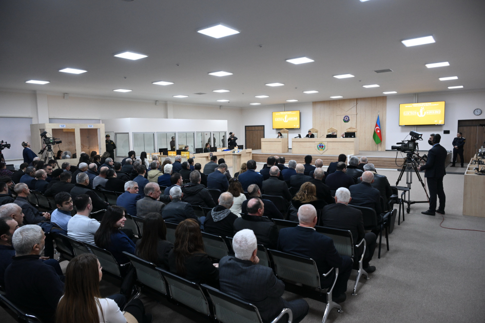 Ruben Vardanyanın təqsirləndirildiyi cinayət işinin məhkəmə baxışı davam etdirilib (FOTO)