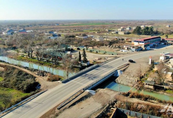 Ələt-Astara magistralının Yenikənd-Biləsuvar hissəsi yenidən qurulub (FOTO/VİDEO)