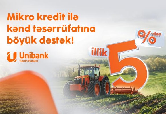Unibank sərfəli mikro kreditlər təklif edir