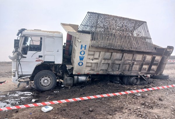 Ağdamda yük maşını minaya düşüb: rayon prokurorluğunda araşdırma aparılır (ƏLAVƏ OLUNUB)