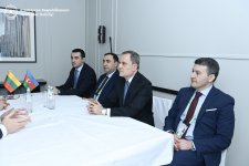 Ceyhun Bayramov litvalı həmkarı ilə beynəlxalq təhlükəsizliyi müzakirə edib (FOTO)