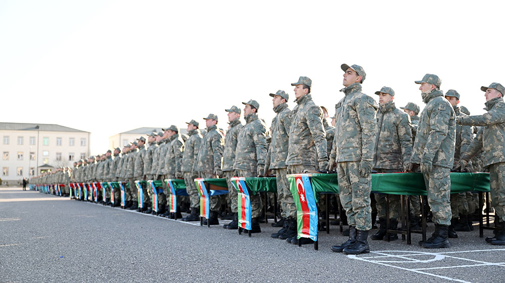 Azərbaycan Ordusunda andiçmə mərasimləri keçirilib (FOTO/VİDEO)