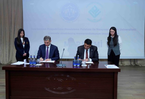 Hesablama Palatası Naxçıvan Dövlət Universiteti ilə əməkdaşlıq memorandumu imzalayıb