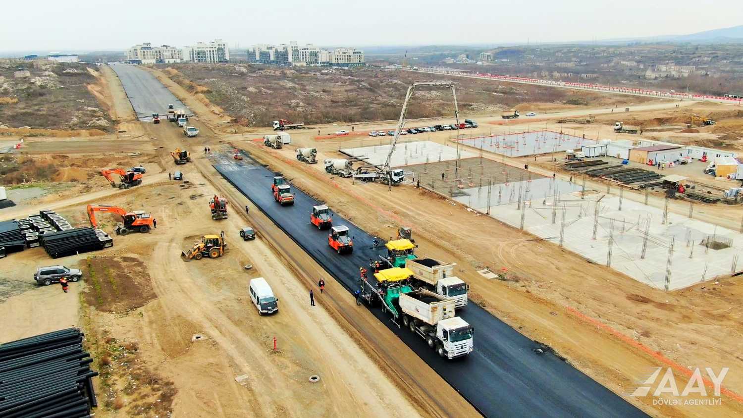 Füzuli şəhərinin daxili yollarının tikinti işləri nə yerdədir?  (FOTO/VİDEO)