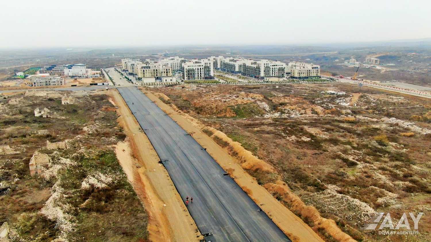 Füzuli şəhərinin daxili yollarının tikinti işləri nə yerdədir?  (FOTO/VİDEO)