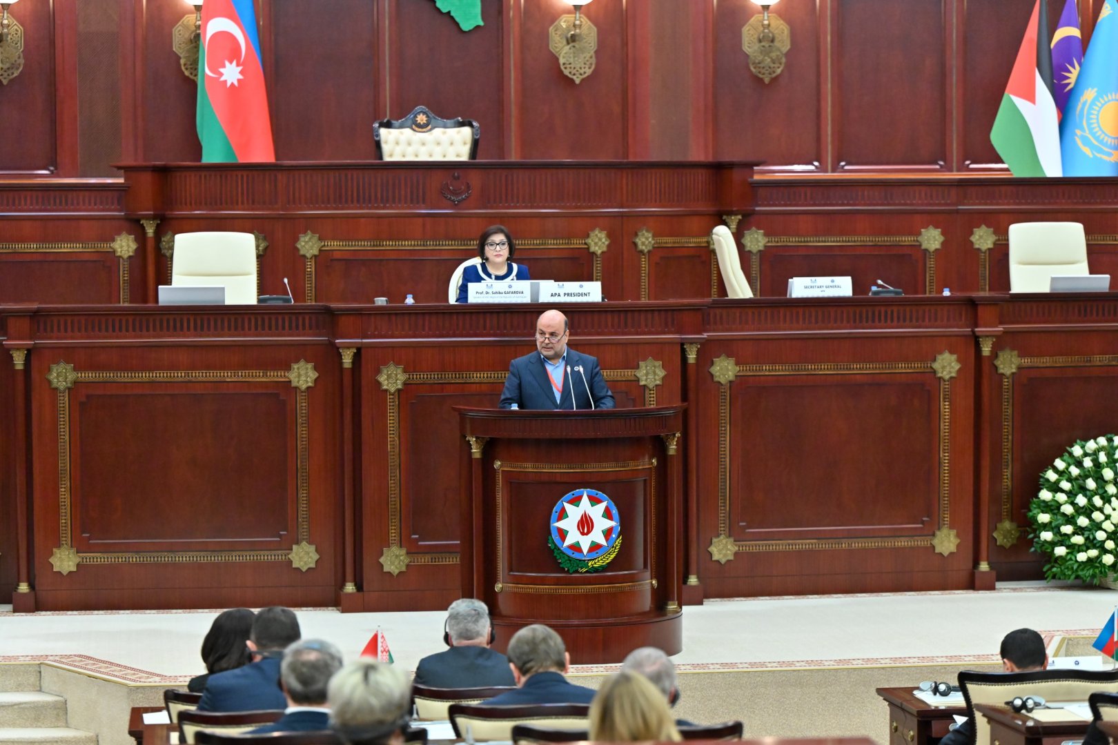 Bakıda Asiya Parlament Assambleyasının 15-ci Plenar Sessiyasının birinci günü başa çatıb (ƏLAVƏ EDİLİB) (FOTO)