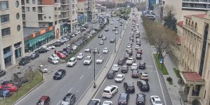 Paytaxtın bir sıra yollarında tıxac var - SİYAHI (FOTO)