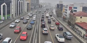 Paytaxtın bir sıra yollarında tıxac var - SİYAHI (FOTO)