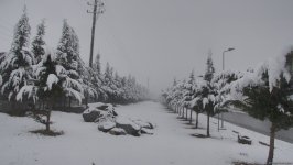Ağappaq qar örpəyinə bürünmüş Şəkidən FOTOREPORTAJ