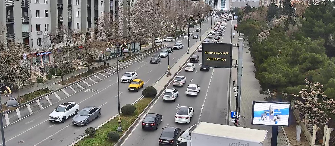 Paytaxtın bir sıra yollarında tıxac var - SİYAHI (FOTO)