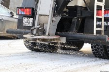 Xankəndidə yollar qardan təmizlənir (FOTO)