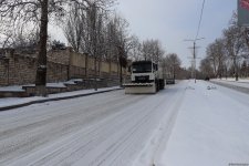 Xankəndidə yollar qardan təmizlənir (FOTO)