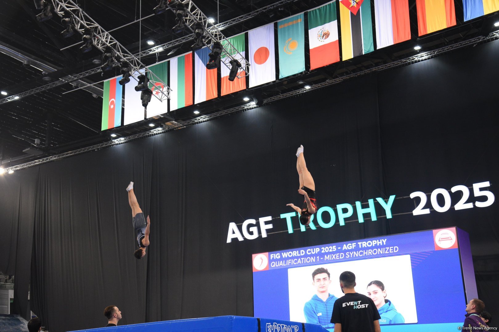 Bakıda batut gimnastikası və tamblinq üzrə Dünya Kubokunun açılış mərasimi keçirilib (FOTO)