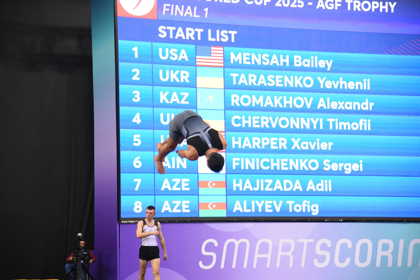 Batut Gimnastikası və Tambling üzrə Dünya Kubokunun final mərhələsi start götürüb (FOTO)