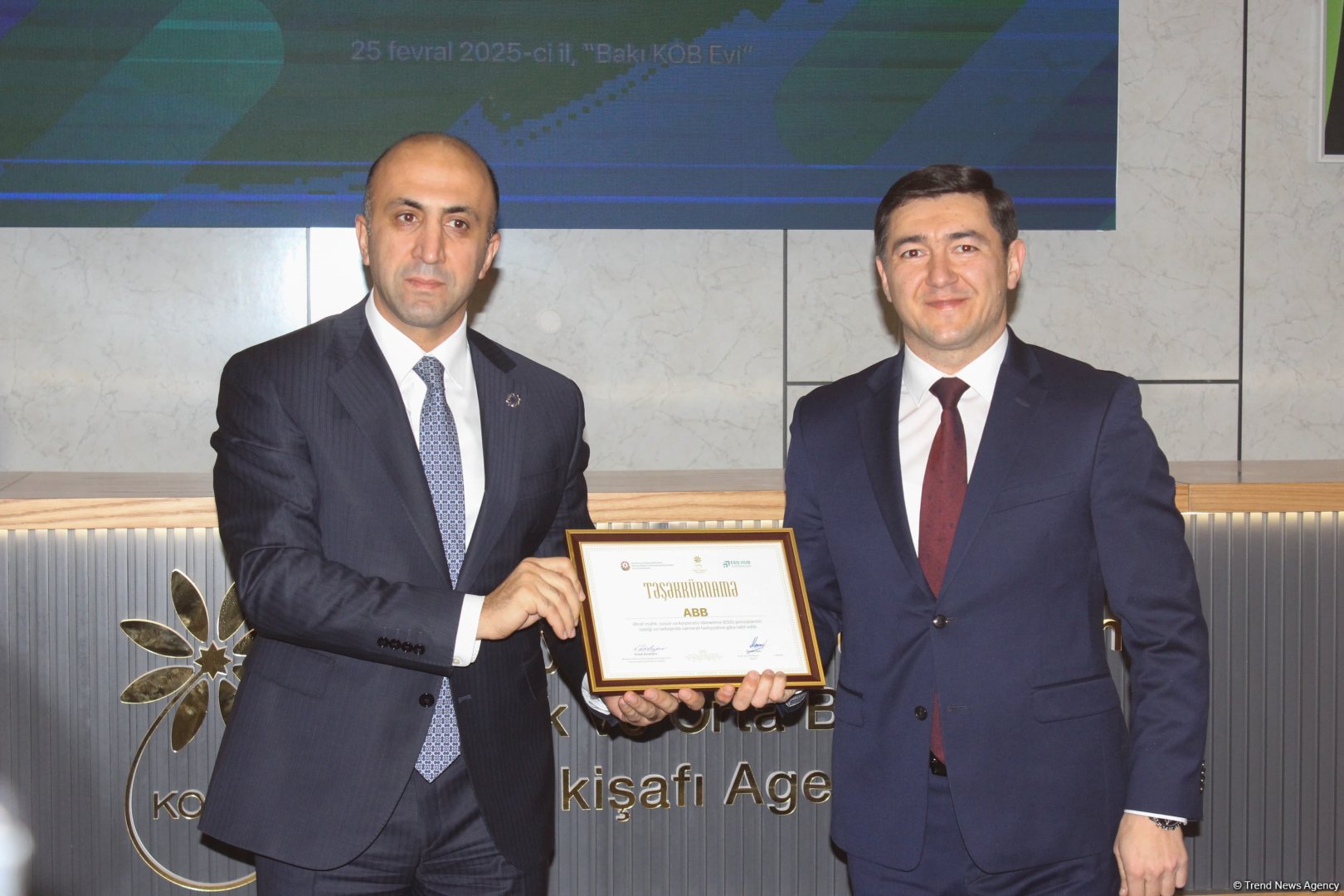 ESG üzrə Yol Xəritəsinin təqdimatı və bu sahədə fərqlənənlərin mükafatlandırılması olub (FOTO)