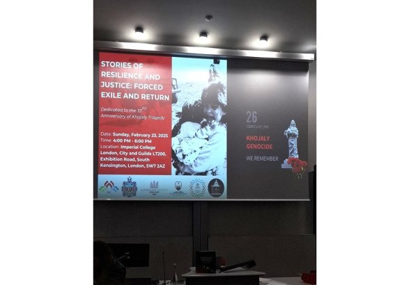 Londonun nüfuzlu universitetində Xocalı soyqırımı anılıb (FOTO)