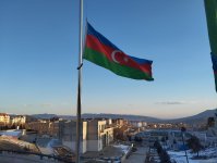 Xankəndi, Xocalı və Ağdərədə bayraqlar yarıya qədər endirildi (FOTO)