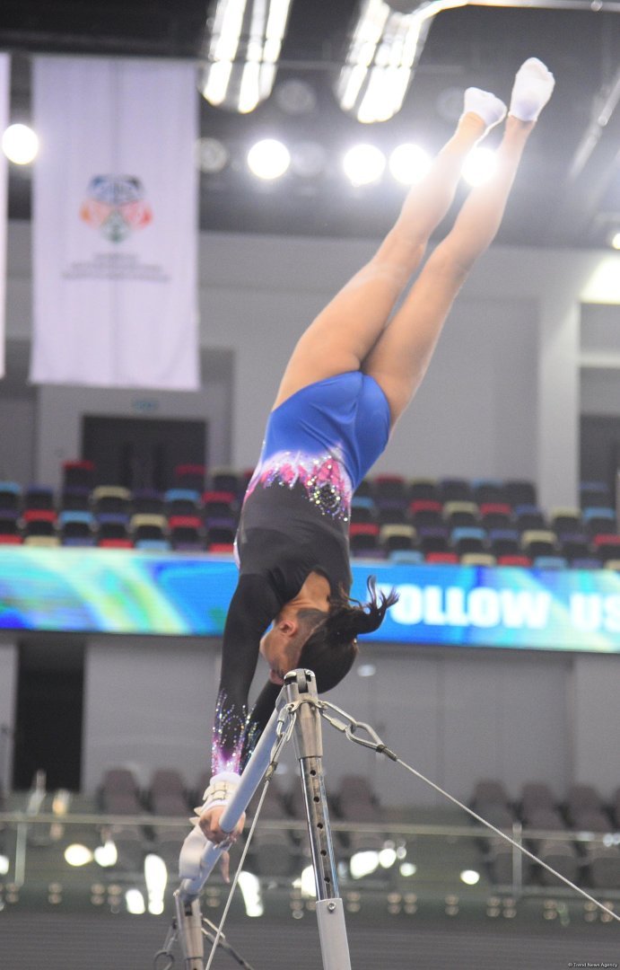 Milli Gimnastika Arenasında Bakı çempionatı və ölkə birinciliyi start götürüb (FOTO)