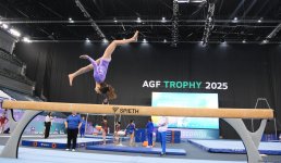 Milli Gimnastika Arenasında gimnastika yarışları davam edir (FOTO)