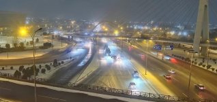 Bakıda yollar buz bağladı - Yük avtomobilləri yolda qaldı (FOTO)