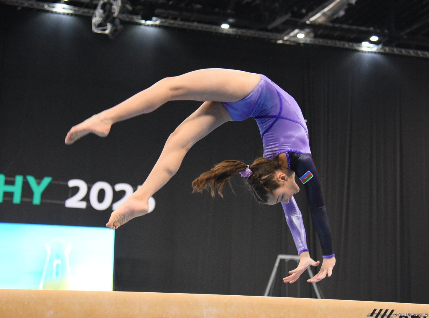 Milli Gimnastika Arenasında gimnastika yarışları davam edir (FOTO)