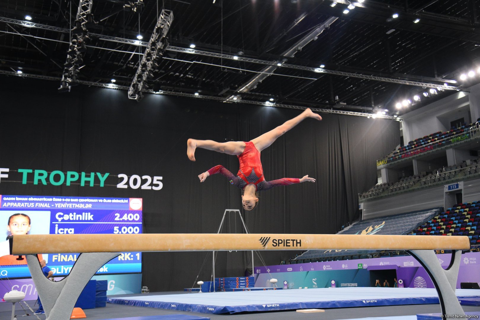 Milli Gimnastika Arenasında gimnastika yarışları davam edir (FOTO)