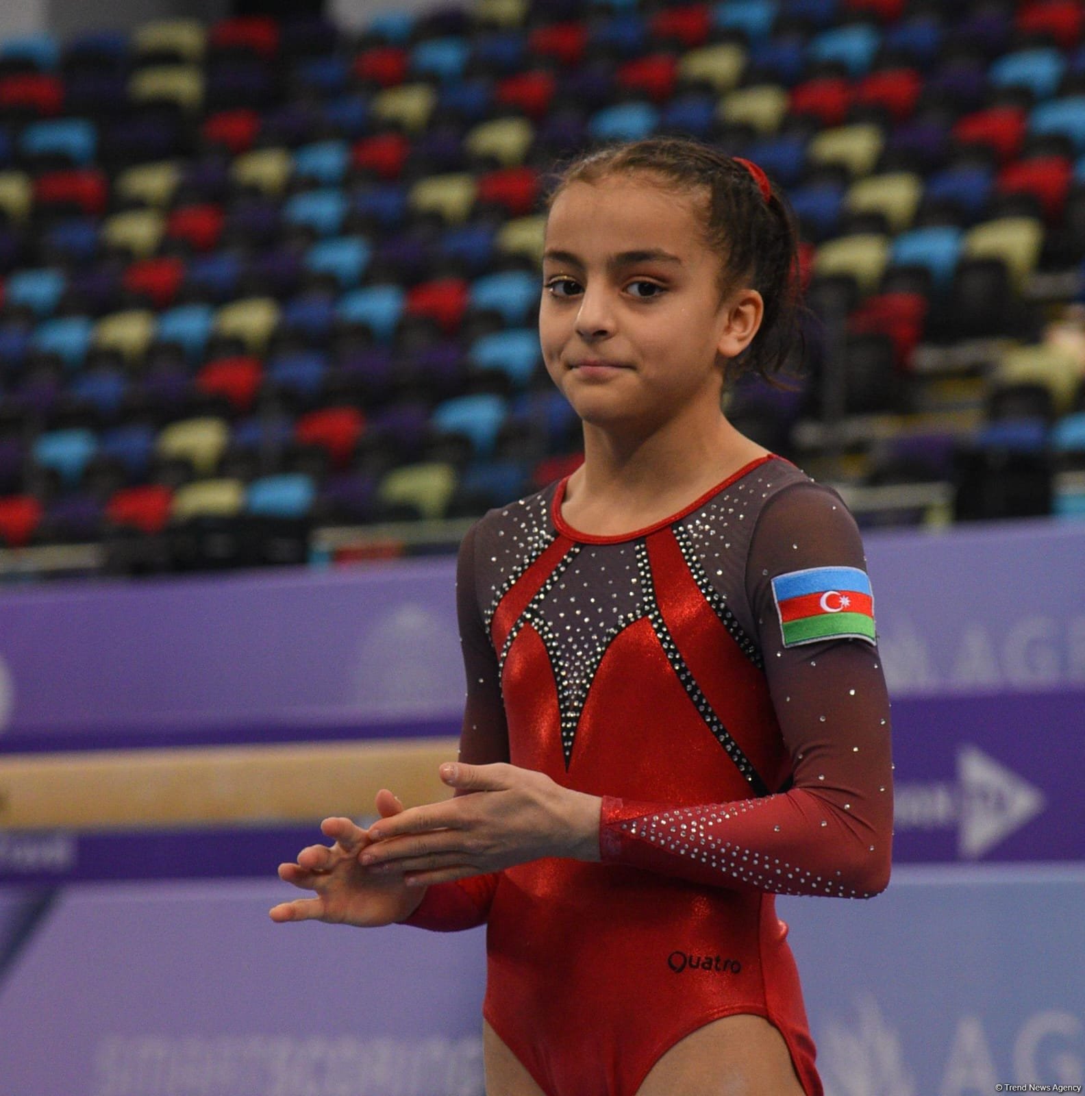 Milli Gimnastika Arenasında gimnastika yarışları davam edir (FOTO)