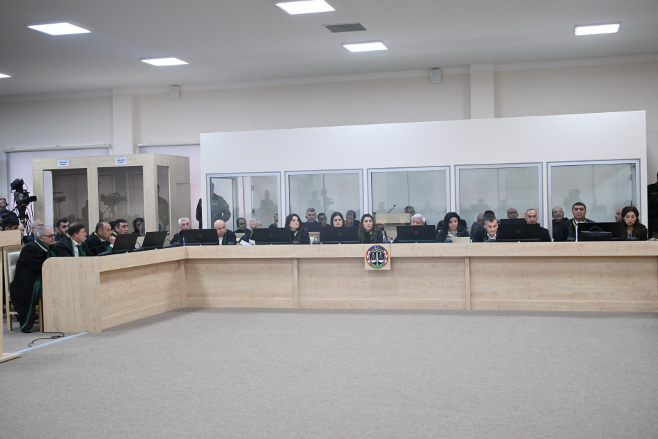 Azərbaycan xalqına qarşı çoxsaylı cinayətlərin törədilməsində təqsirləndirilən şəxslərin məhkəməsi davam etdirilir (FOTO)