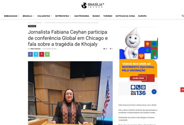 İllinoysda Xocalı soyqırımı ilə əlaqədar keçirilən tədbir xarici mətbuatda işıqlandırılıb (FOTO)