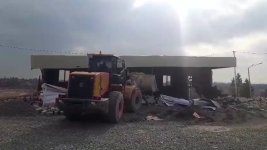 Tərtərdə qanunsuz inşa olunan tikili sökülüb (FOTO/VİDEO)