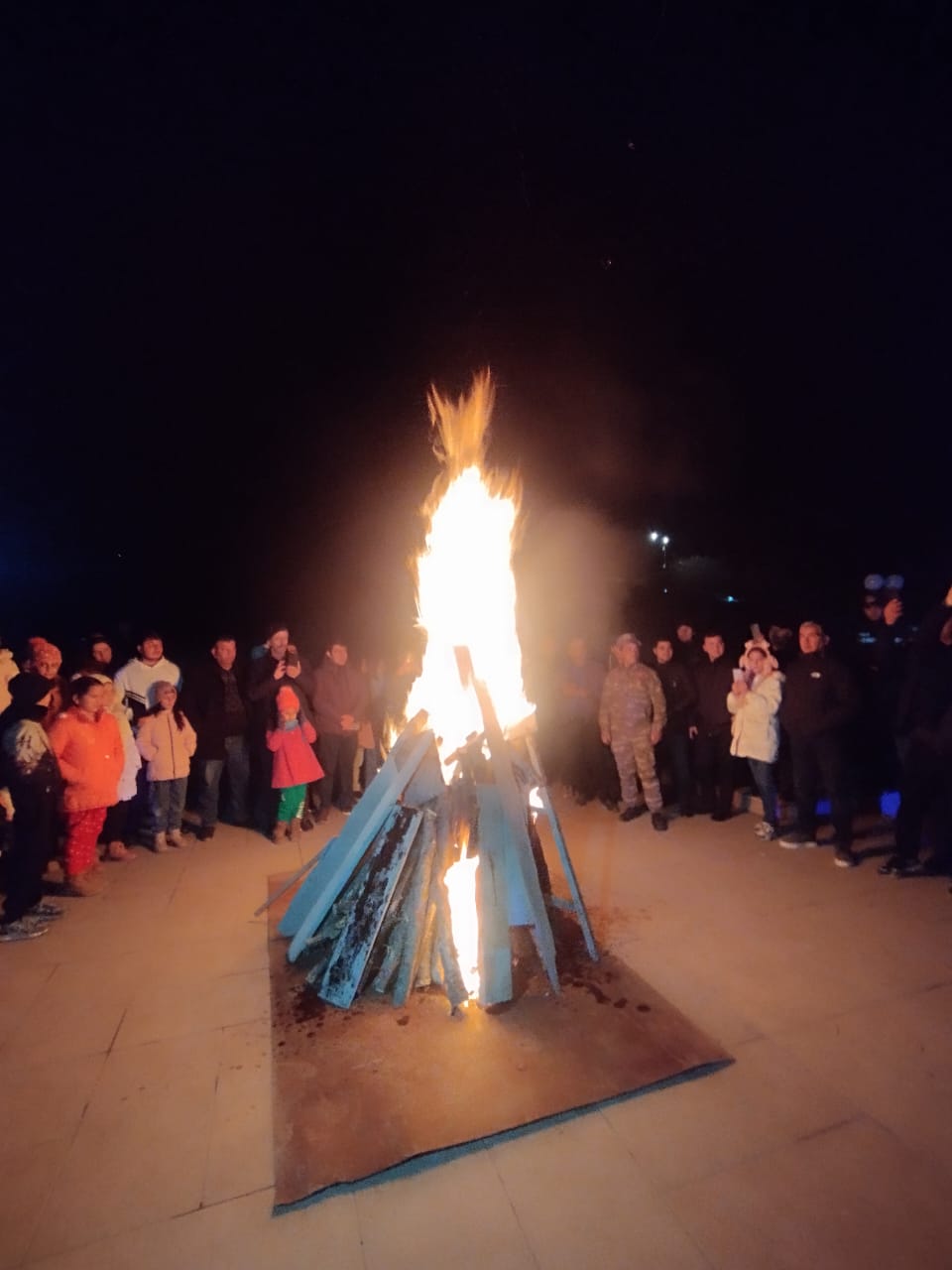 Xankəndidə bayram ab-havası: Tonqal yandırılıb (FOTO/VİDEO)