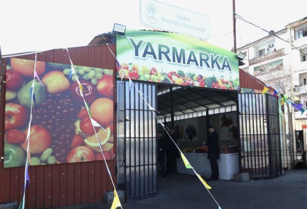 "KOB bazar" satış yarmarkası fəaliyyətə başladı (FOTO)