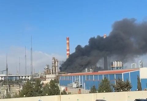 ETSN əməkdaşları da Neft Emalı Zavodundakı yanğınla bağlı ərazidədirlər