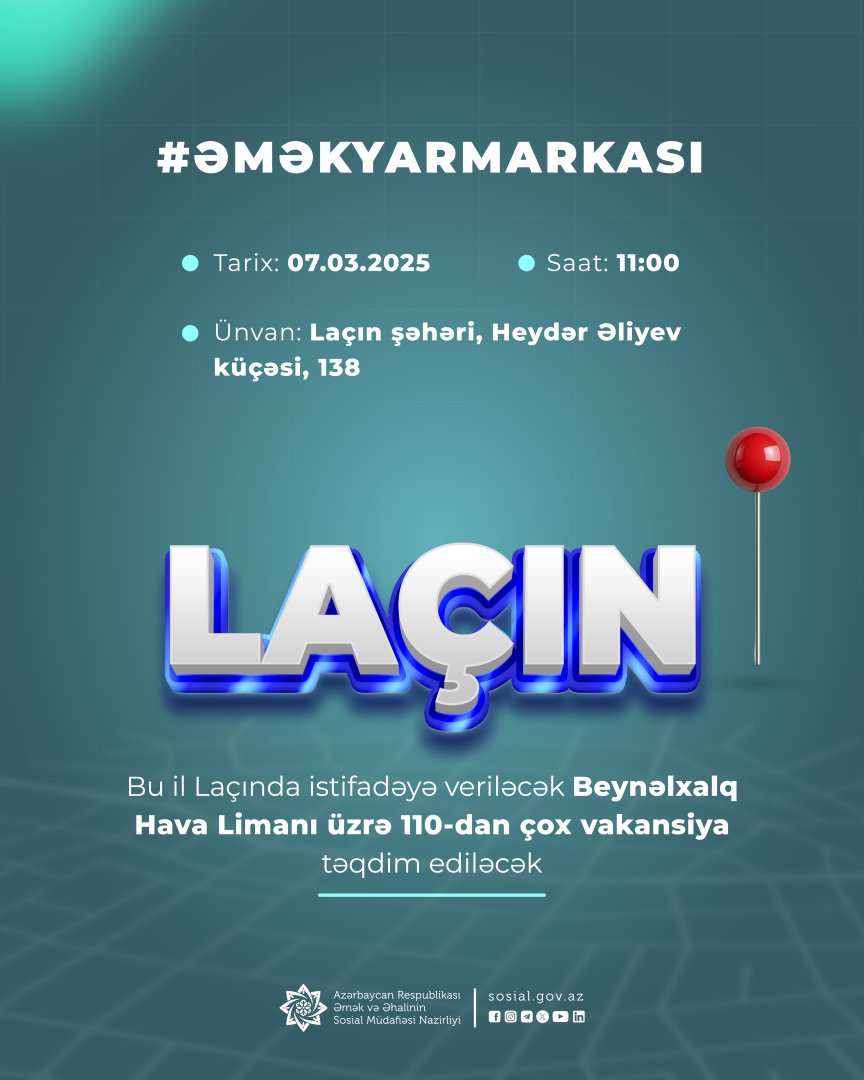 Laçında əmək yarmarkası keçiriləcək