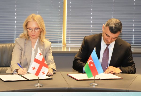 AMB ilə Gürcüstan Milli Bankı arasında Anlaşma Memorandumu imzalanıb (FOTO)